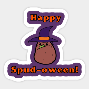 Happy Spud-oween! Sticker